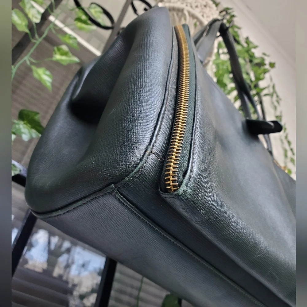 Gucci Structured Green Leather Bag - Picture 6 of 17